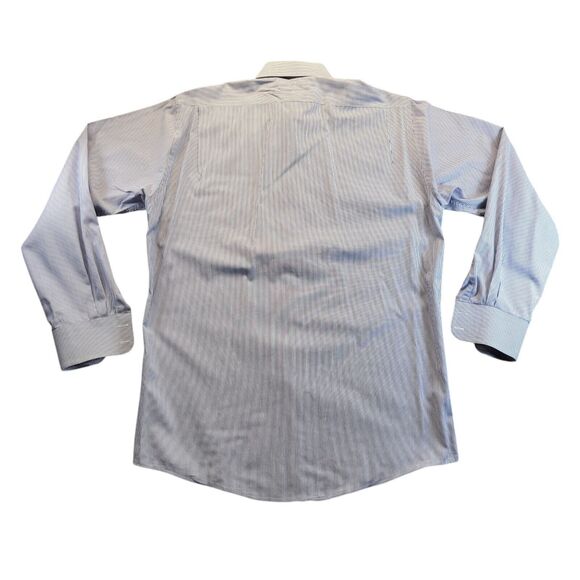 Burberry London Mens Long Sleeve Button Front Striped Shirt Size 15.5 - 34 USA - Picture 3 of 11